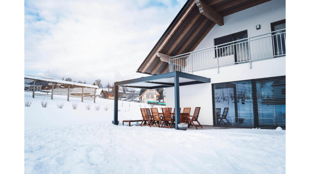 snowy yard