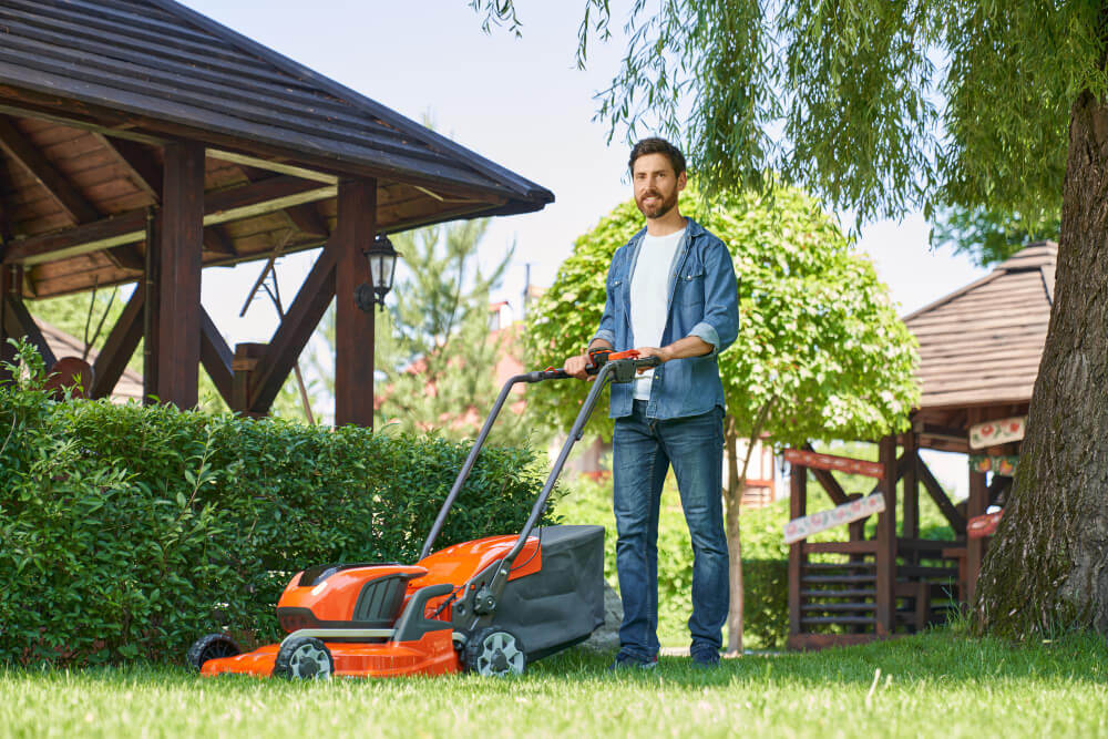 mowing