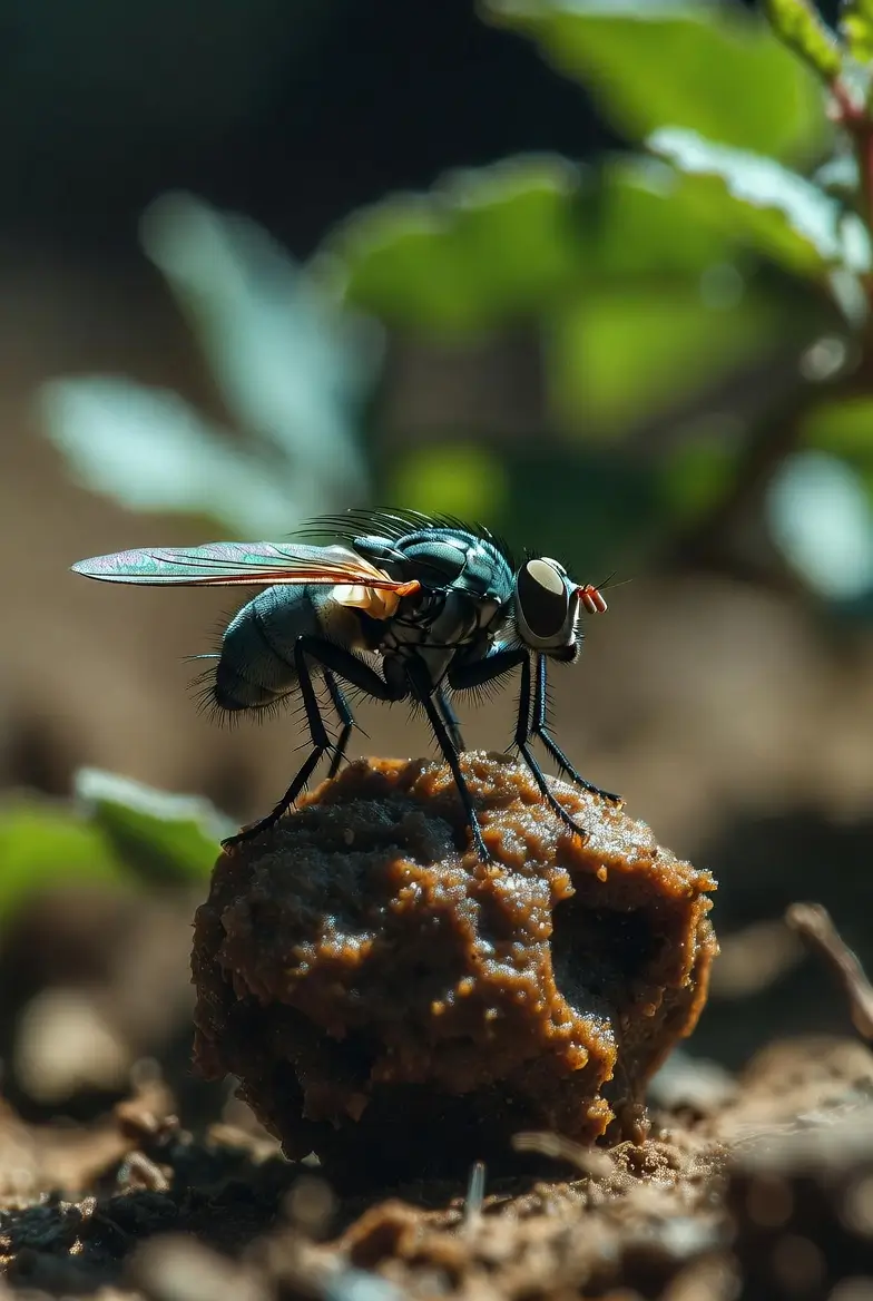 why do flies like poop