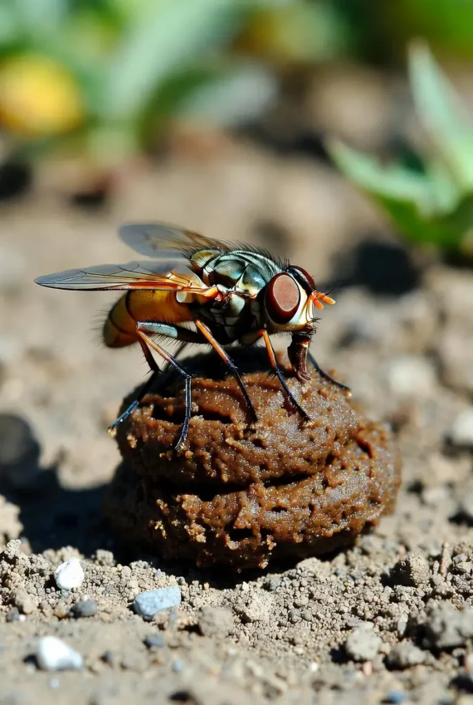 why do flies like poop